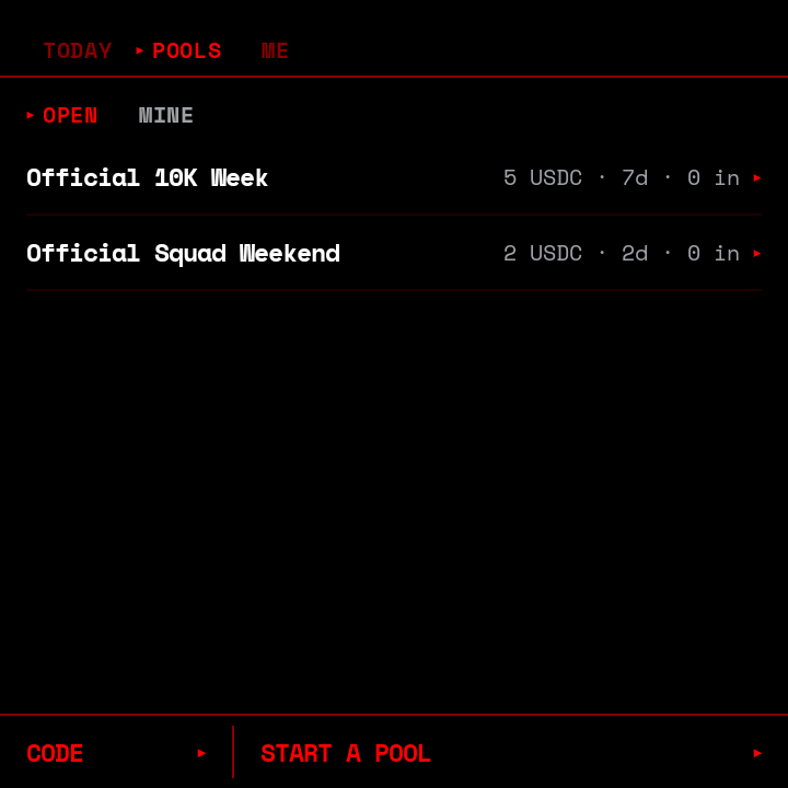 POOLS: step pools to browse